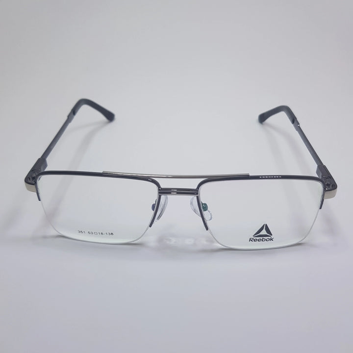 Reebok-351 Metal Eyeglasses Metal Half Rim Frame Unisex