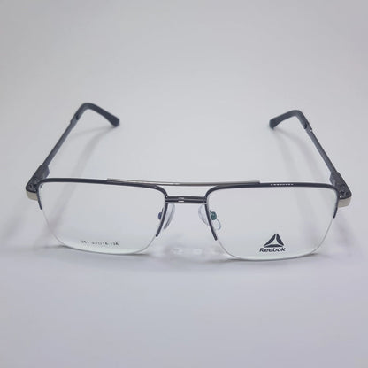 Reebok-351 Metal Eyeglasses Metal Half Rim Frame Unisex