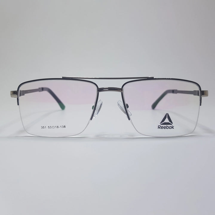 Reebok-351 Metal Eyeglasses Metal Half Rim Frame Unisex