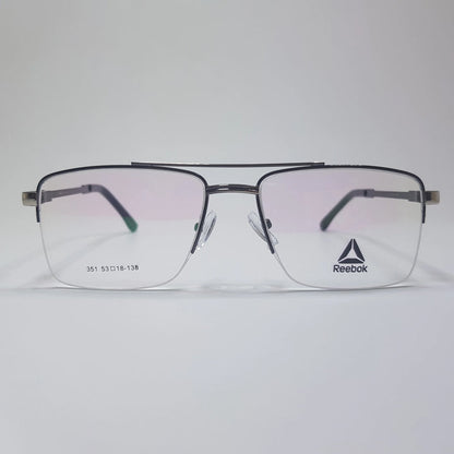 Reebok-351 Metal Eyeglasses Metal Half Rim Frame Unisex