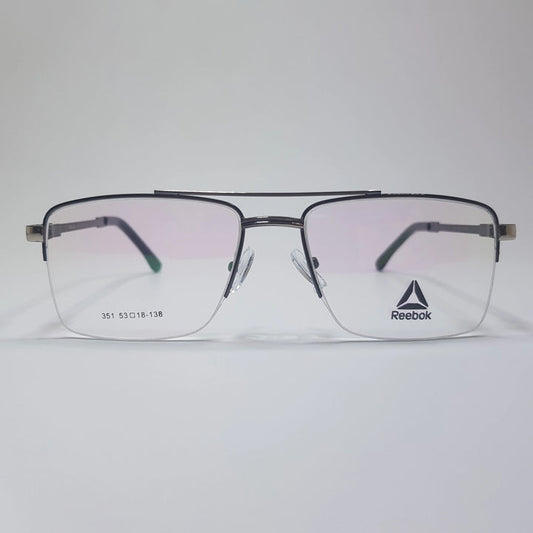 Reebok-351 Metal Eyeglasses Metal Half Rim Frame Unisex