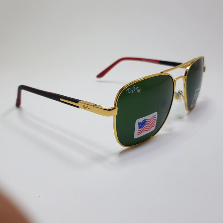 Rayban-RB22125-Premium-Diamond Hard Glass Lens-Metal-Sunglasses-Anti Scratch
