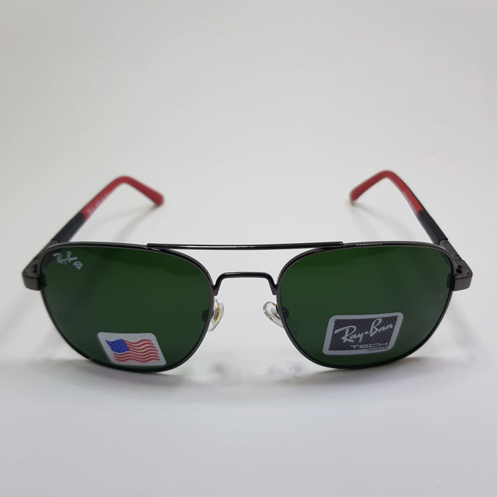 Rayban-RB22125-Premium-Diamond Hard Glass Lens-Metal-Sunglasses-Anti Scratch