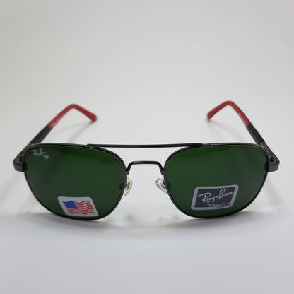 Rayban-RB22125-Premium-Diamond Hard Glass Lens-Metal-Sunglasses-Anti Scratch
