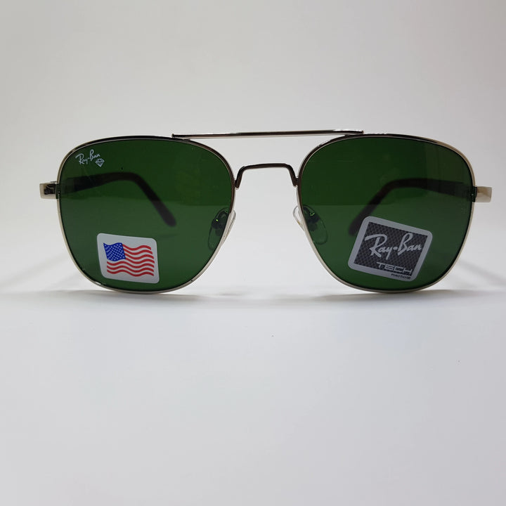 Rayban-RB22125-Premium-Diamond Hard Glass Lens-Metal-Sunglasses-Anti Scratch