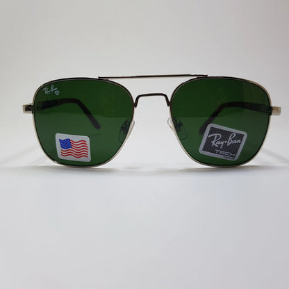 Rayban-RB22125-Premium-Diamond Hard Glass Lens-Metal-Sunglasses-Anti Scratch