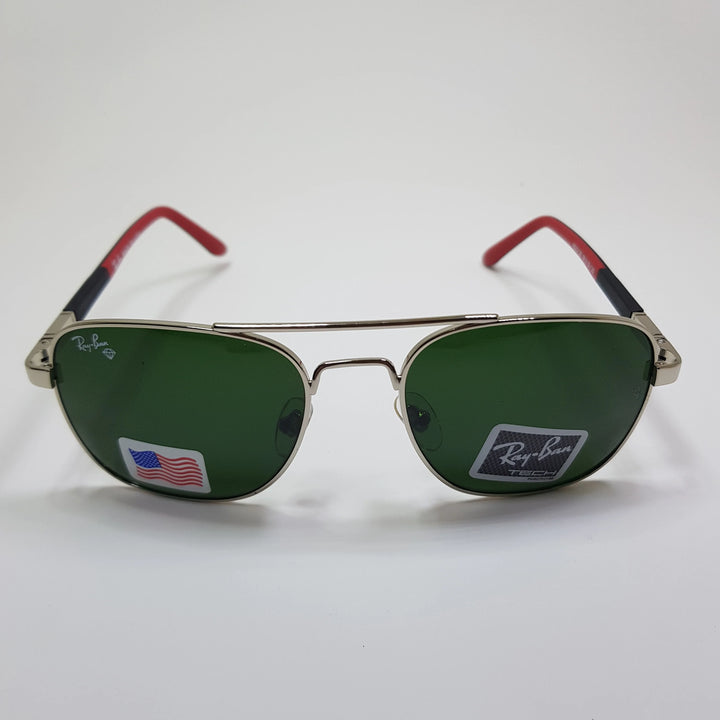 Rayban-RB22125-Premium-Diamond Hard Glass Lens-Metal-Sunglasses-Anti Scratch